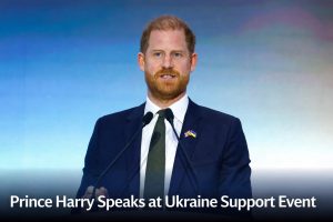 Prince Harry has made a surprise solo appearance at a black-tie gala in London to support Ukraine.